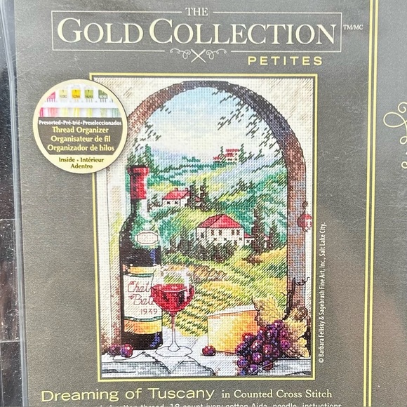 Dimensions Gold Collection Petites Dreaming of Tuscany Cross Stitch Kit NOS - Picture 1 of 5